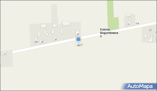 Bogumiłowice, Bogumiłowice, 26b, mapa Bogumiłowice