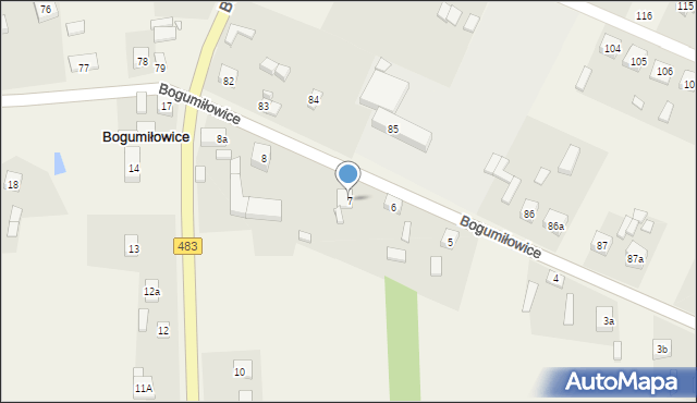 Bogumiłowice, Bogumiłowice, 7, mapa Bogumiłowice