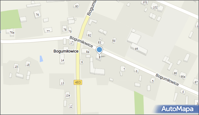 Bogumiłowice, Bogumiłowice, 8, mapa Bogumiłowice