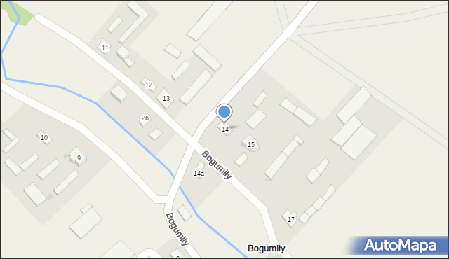 Bogumiły, Bogumiły, 14, mapa Bogumiły