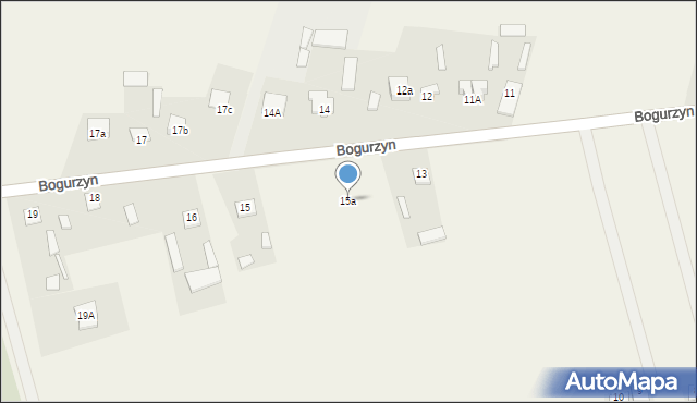 Bogurzyn, Bogurzyn, 15a, mapa Bogurzyn