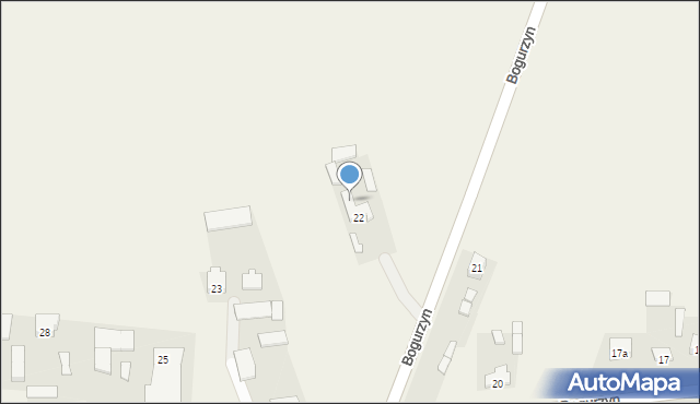 Bogurzyn, Bogurzyn, 22a, mapa Bogurzyn