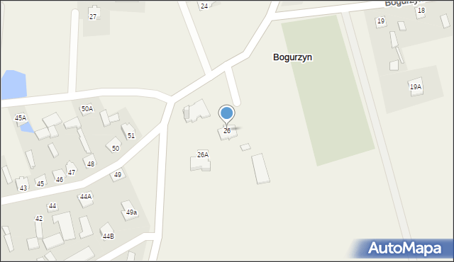Bogurzyn, Bogurzyn, 26, mapa Bogurzyn