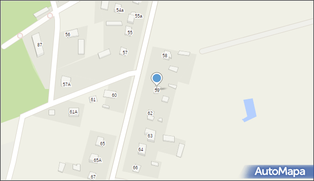 Bogurzyn, Bogurzyn, 59, mapa Bogurzyn