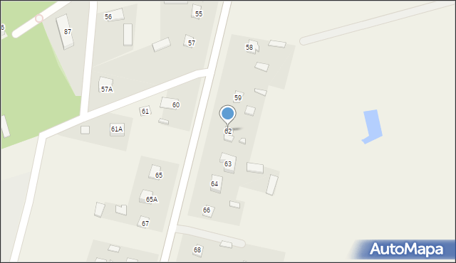 Bogurzyn, Bogurzyn, 62, mapa Bogurzyn