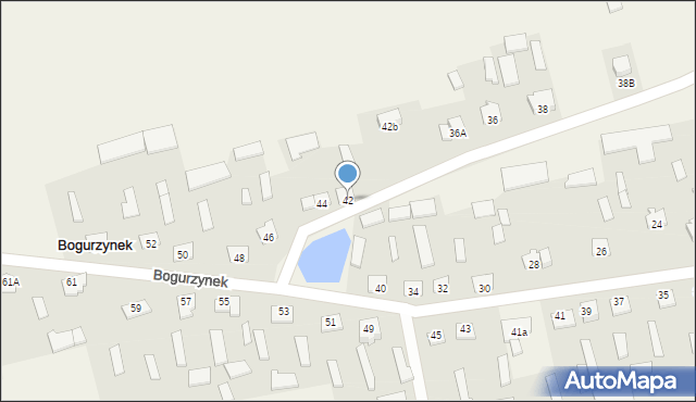 Bogurzynek, Bogurzynek, 42, mapa Bogurzynek
