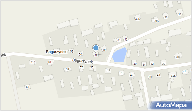 Bogurzynek, Bogurzynek, 48, mapa Bogurzynek