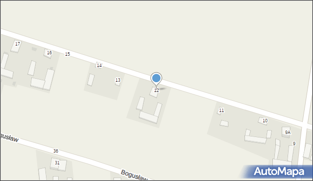 Bogusław, Bogusław, 12, mapa Bogusław