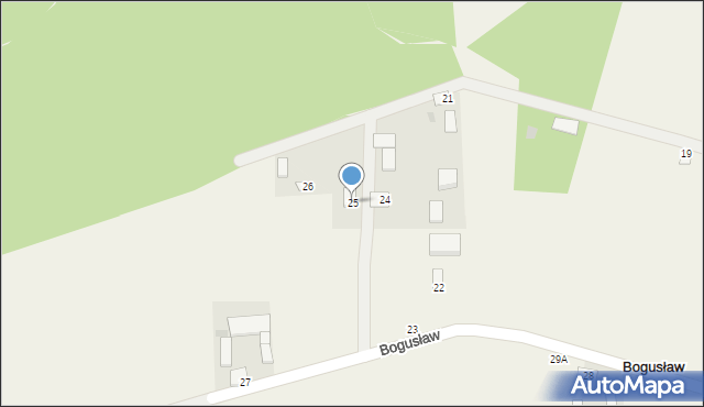 Bogusław, Bogusław, 25, mapa Bogusław