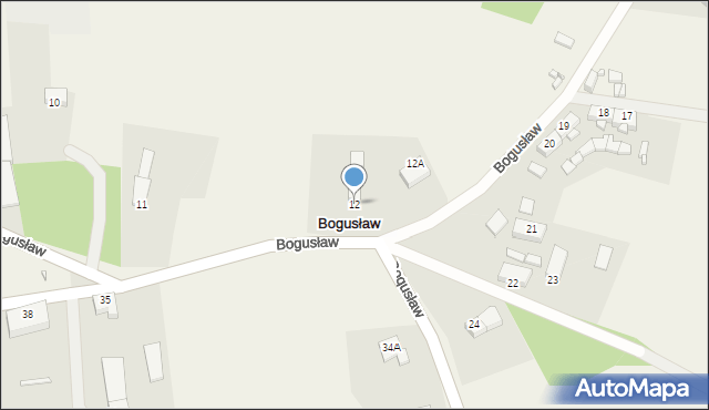 Bogusław, Bogusław, 12, mapa Bogusław