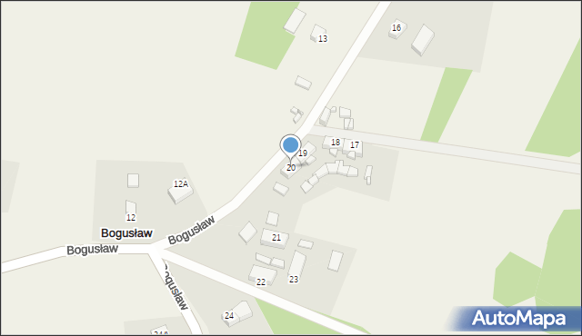 Bogusław, Bogusław, 20, mapa Bogusław
