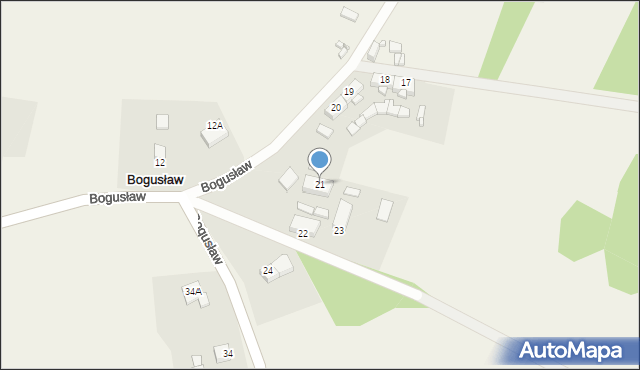 Bogusław, Bogusław, 21, mapa Bogusław