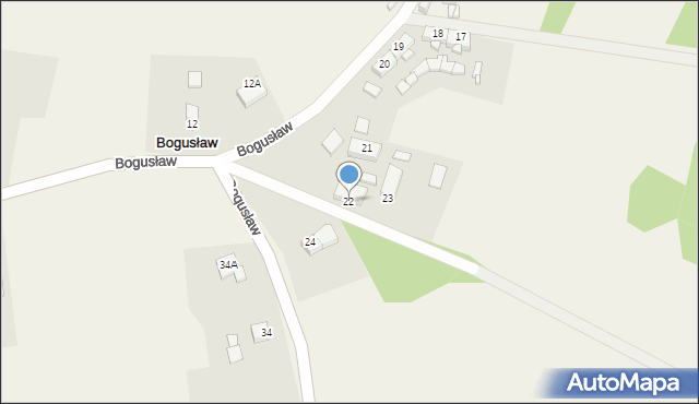Bogusław, Bogusław, 22, mapa Bogusław