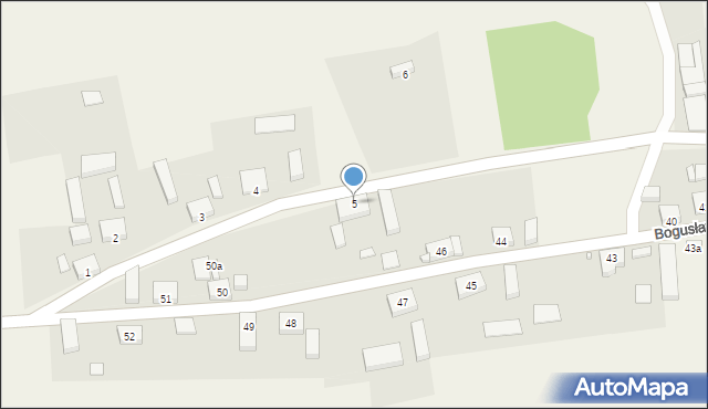 Bogusław, Bogusław, 5, mapa Bogusław