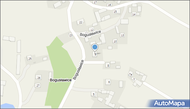 Bogusławice, Bogusławice, 9, mapa Bogusławice