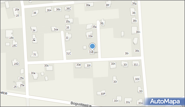 Bogusławice, Bogusławice, 31f, mapa Bogusławice