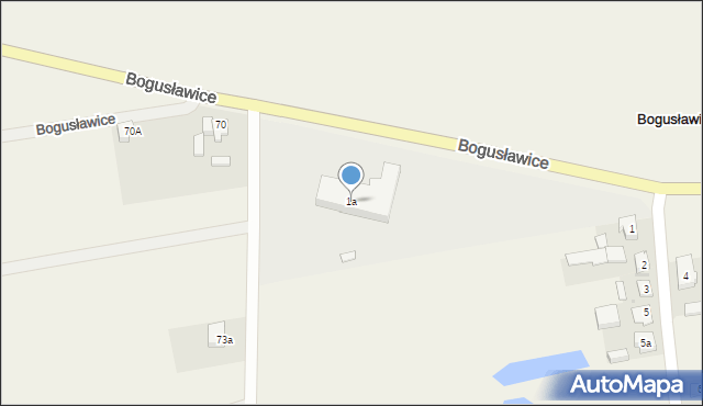 Bogusławice, Bogusławice, 1a, mapa Bogusławice