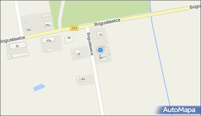 Bogusławice, Bogusławice, 29b, mapa Bogusławice