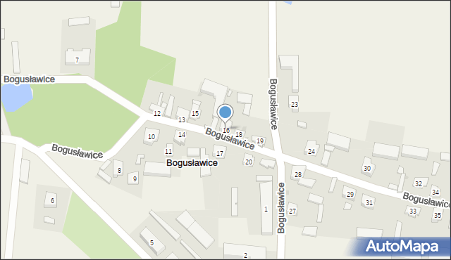 Bogusławice, Bogusławice, 16, mapa Bogusławice