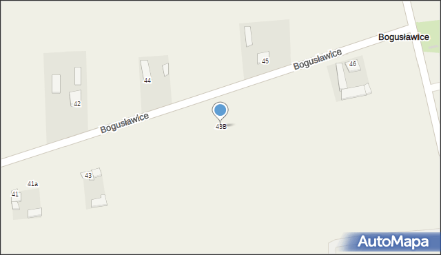 Bogusławice, Bogusławice, 43B, mapa Bogusławice