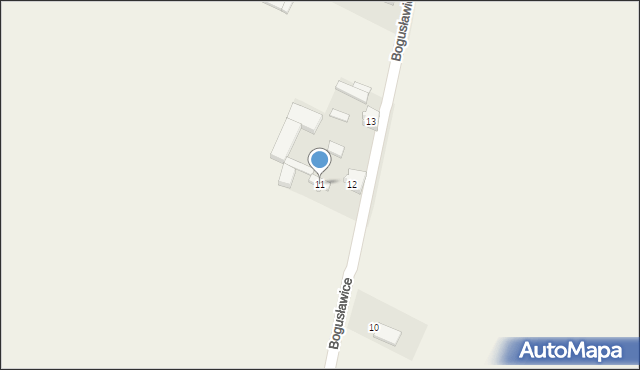 Bogusławice, Bogusławice, 11, mapa Bogusławice