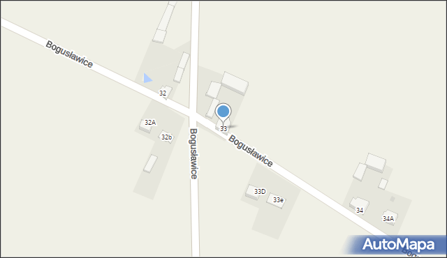 Bogusławice, Bogusławice, 33, mapa Bogusławice