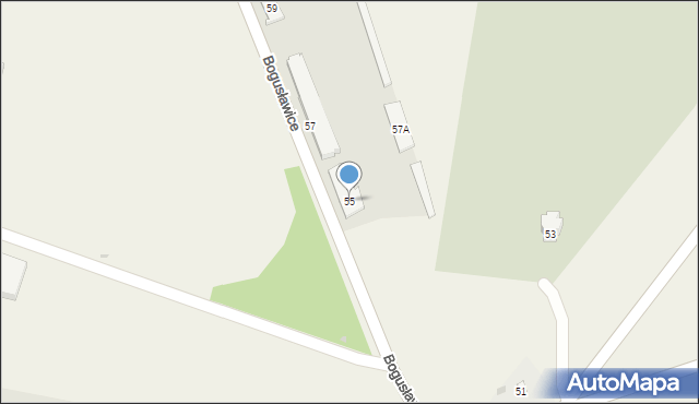Bogusławice, Bogusławice, 55, mapa Bogusławice
