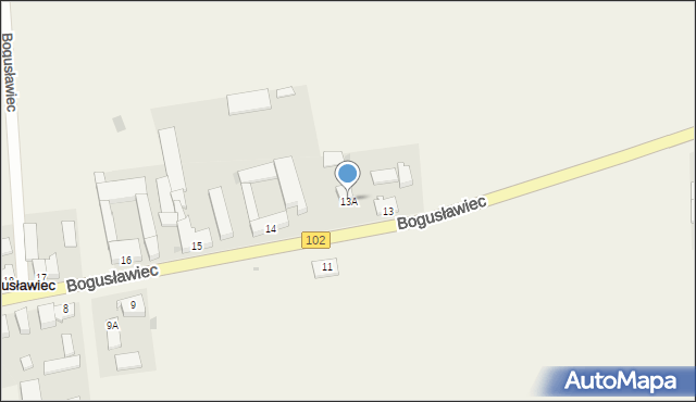 Bogusławiec, Bogusławiec, 13A, mapa Bogusławiec