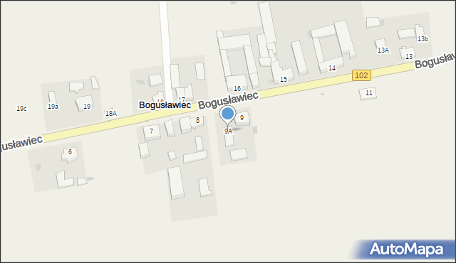 Bogusławiec, Bogusławiec, 9A, mapa Bogusławiec