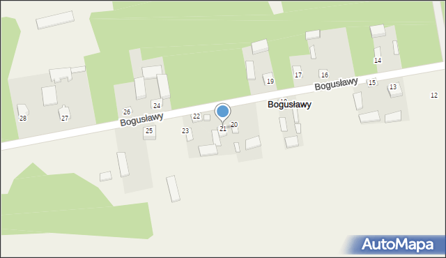 Bogusławy, Bogusławy, 21, mapa Bogusławy