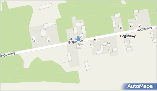 Bogusławy, Bogusławy, 25, mapa Bogusławy
