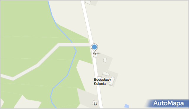 Bogusławy, Bogusławy, 34, mapa Bogusławy