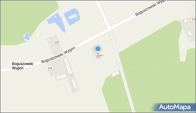 Bogusze, Bogusze, 102, mapa Bogusze