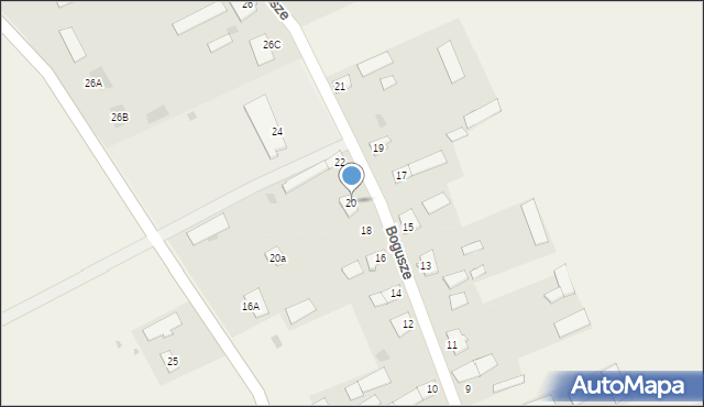 Bogusze, Bogusze, 20, mapa Bogusze