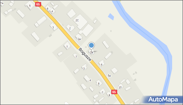 Bogusze, Bogusze, 2a, mapa Bogusze