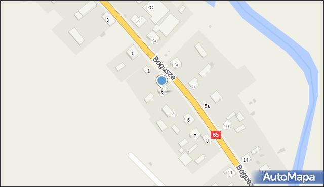 Bogusze, Bogusze, 3, mapa Bogusze