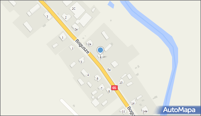 Bogusze, Bogusze, 5, mapa Bogusze