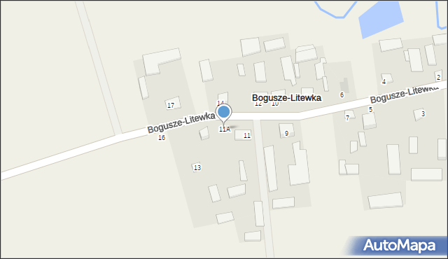 Bogusze-Litewka, Bogusze-Litewka, 11A, mapa Bogusze-Litewka