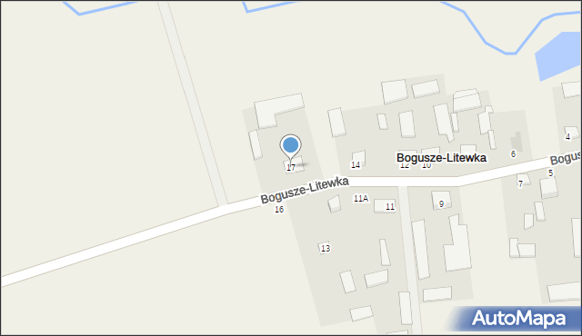 Bogusze-Litewka, Bogusze-Litewka, 17, mapa Bogusze-Litewka