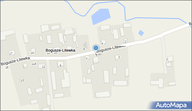 Bogusze-Litewka, Bogusze-Litewka, 5, mapa Bogusze-Litewka