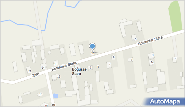Bogusze Stare, Bogusze Stare, 10, mapa Bogusze Stare