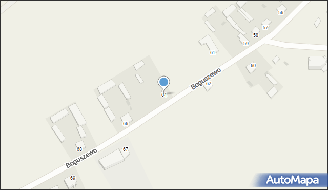 Boguszewo, Boguszewo, 64, mapa Boguszewo