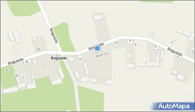 Boguszki, Boguszki, 12, mapa Boguszki