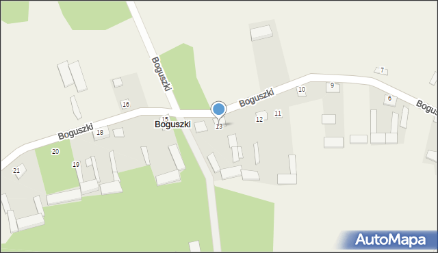 Boguszki, Boguszki, 13, mapa Boguszki