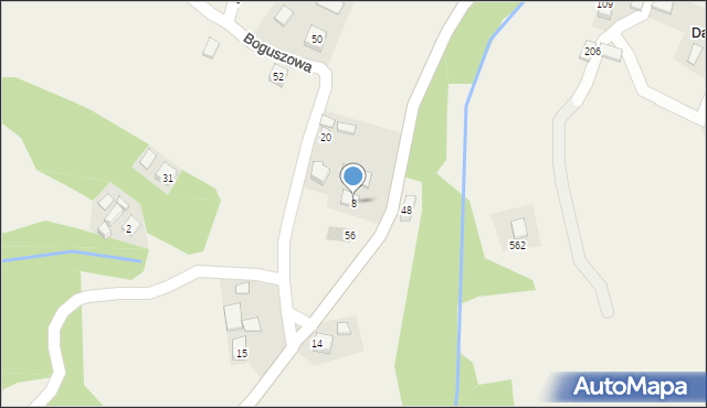 Boguszowa, Boguszowa, 8, mapa Boguszowa