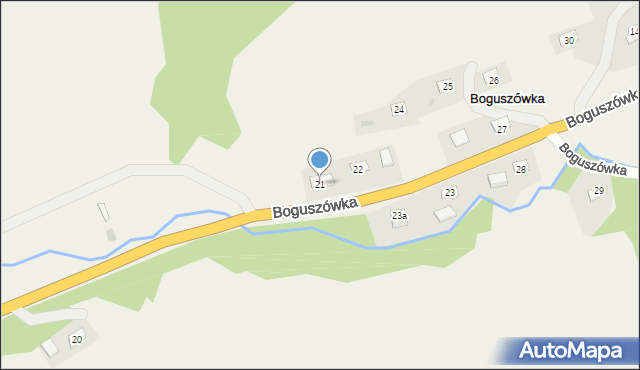 Boguszówka, Boguszówka, 21, mapa Boguszówka