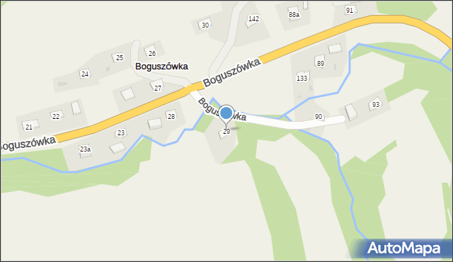 Boguszówka, Boguszówka, 29, mapa Boguszówka