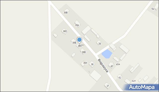 Boguszyce, Boguszyce, 38C, mapa Boguszyce