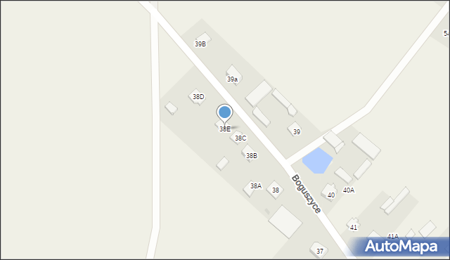 Boguszyce, Boguszyce, 38E, mapa Boguszyce