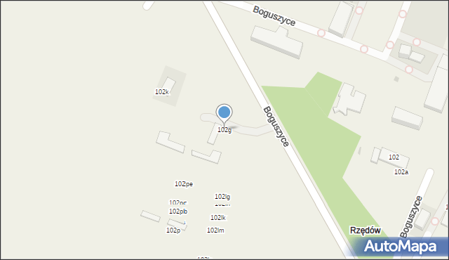 Boguszyce, Boguszyce, 102g, mapa Boguszyce